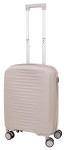 Walizka mała beżowa z poszerzeniem Gravitt polipropylen 251 